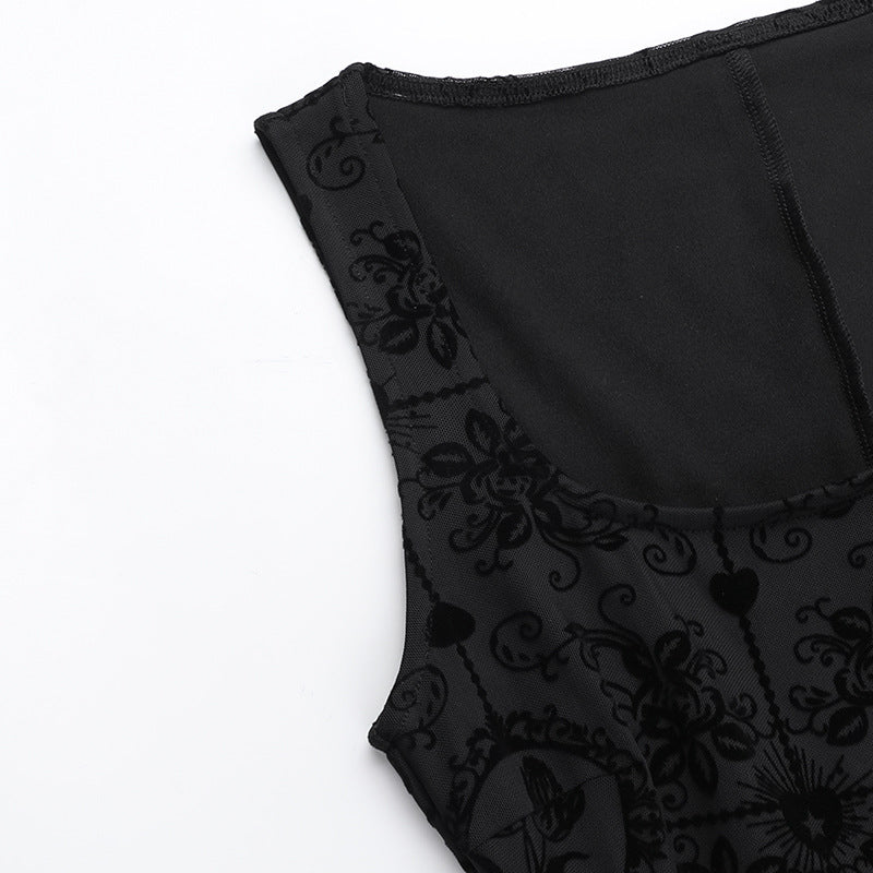 Black Gothic Dress JY24203