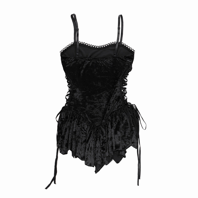 Goth Punk Style Strap Dress YY23667