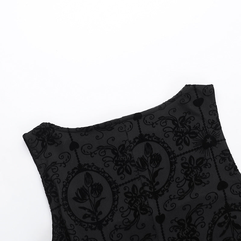 Black Gothic Dress JY24203