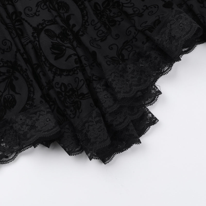 Black Gothic Dress JY24203