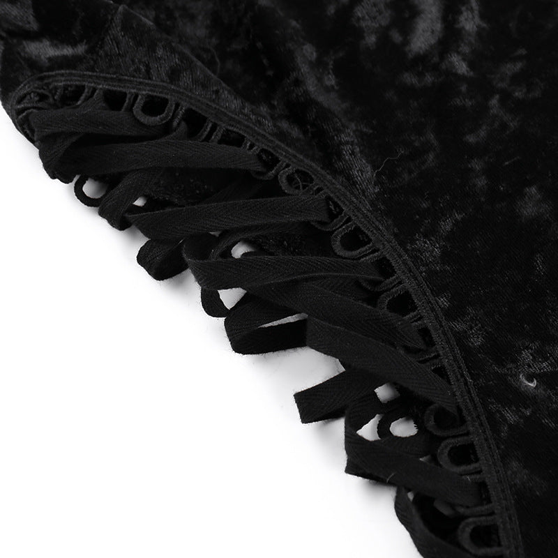 Goth Punk Style Strap Dress YY23667