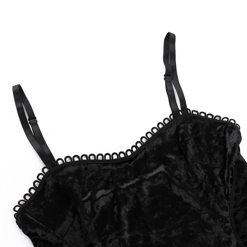 Goth Punk Style Strap Dress YY23667