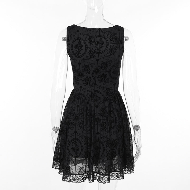 Black Gothic Dress JY24203