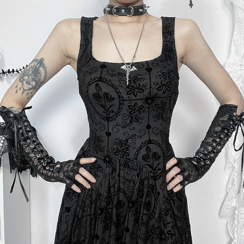 Black Gothic Dress JY24203