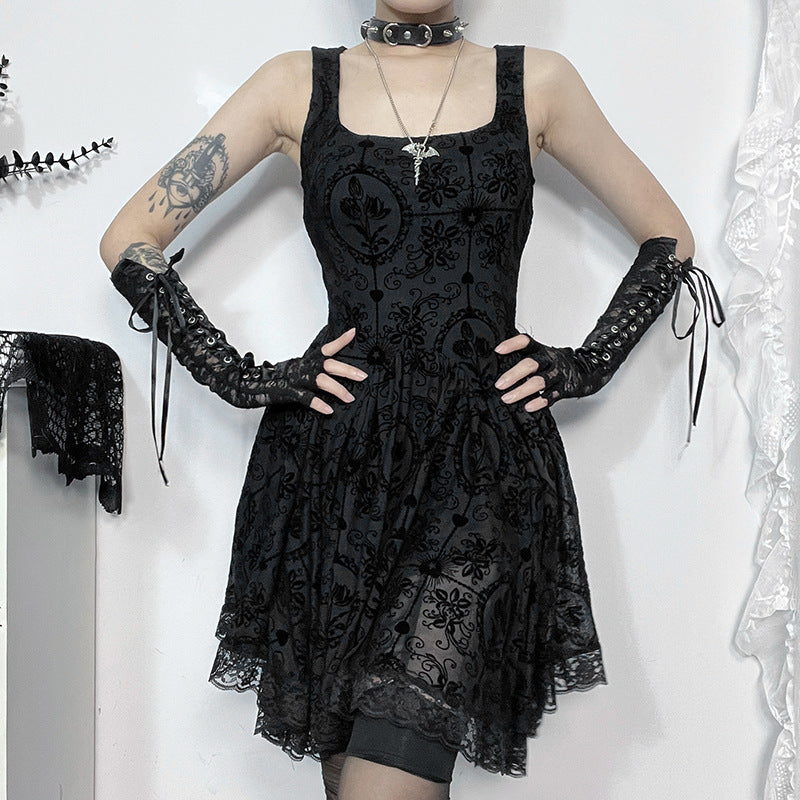 Black Gothic Dress JY24203