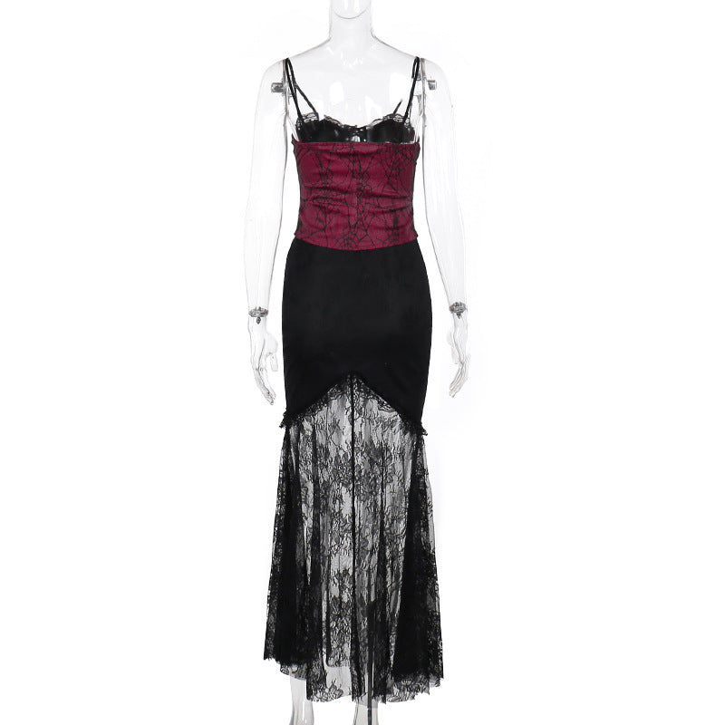 Spider Web Gothic Lace Skirt CF23682