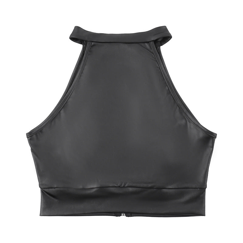 Goth Punk Style Studded Corset Crop Top CF23679