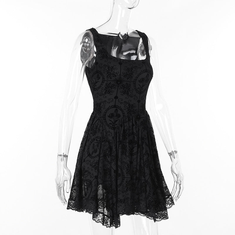 Black Gothic Dress JY24203