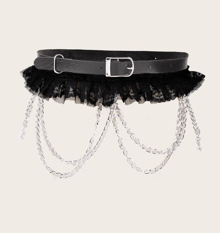 Dark Chain Punk Waist Belt (WB01)