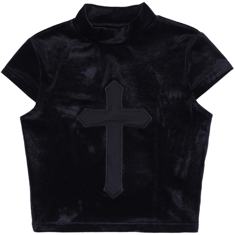 Gothic Sheer Cross Tank Top CF23095
