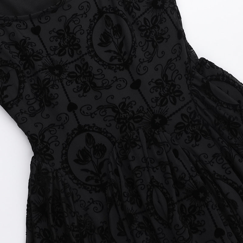 Black Gothic Dress JY24203