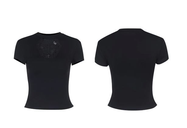 Gothic Short Sleeve Cross Top (TP04)