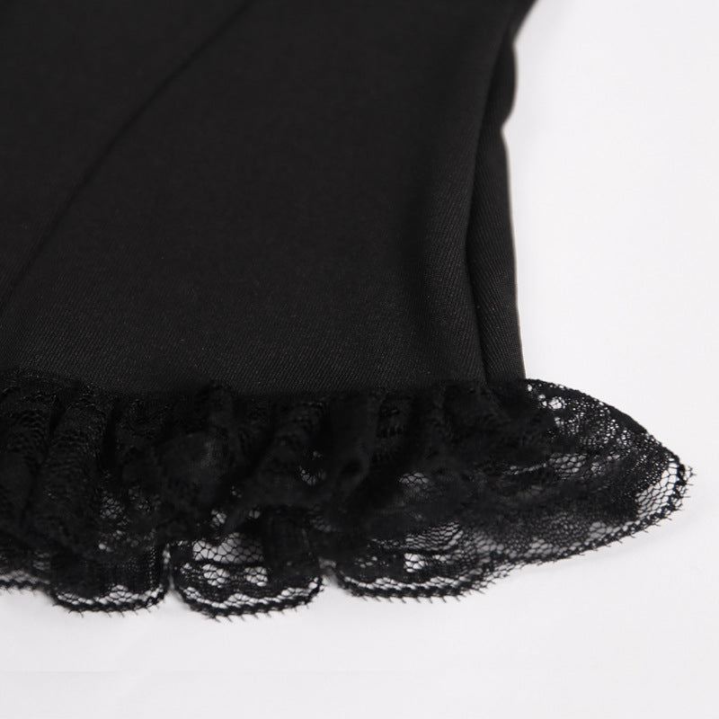 Gothic Strappy Tank Top With Square Neckline 92006