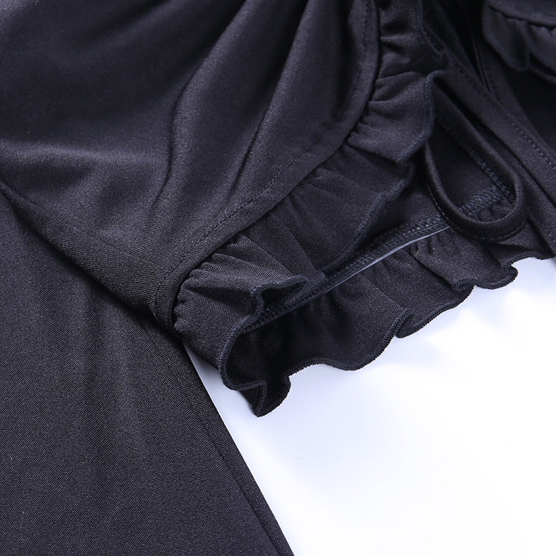 Black Gothic / Punk Crop Top 22337P