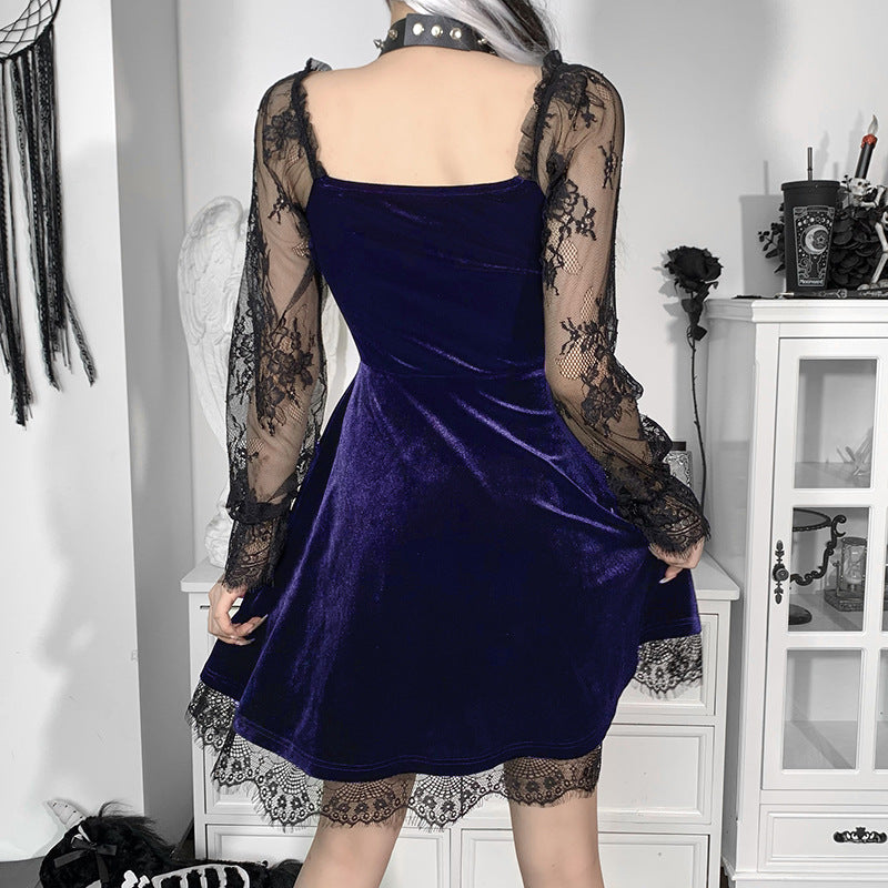 Black Gothic Dress HY21249