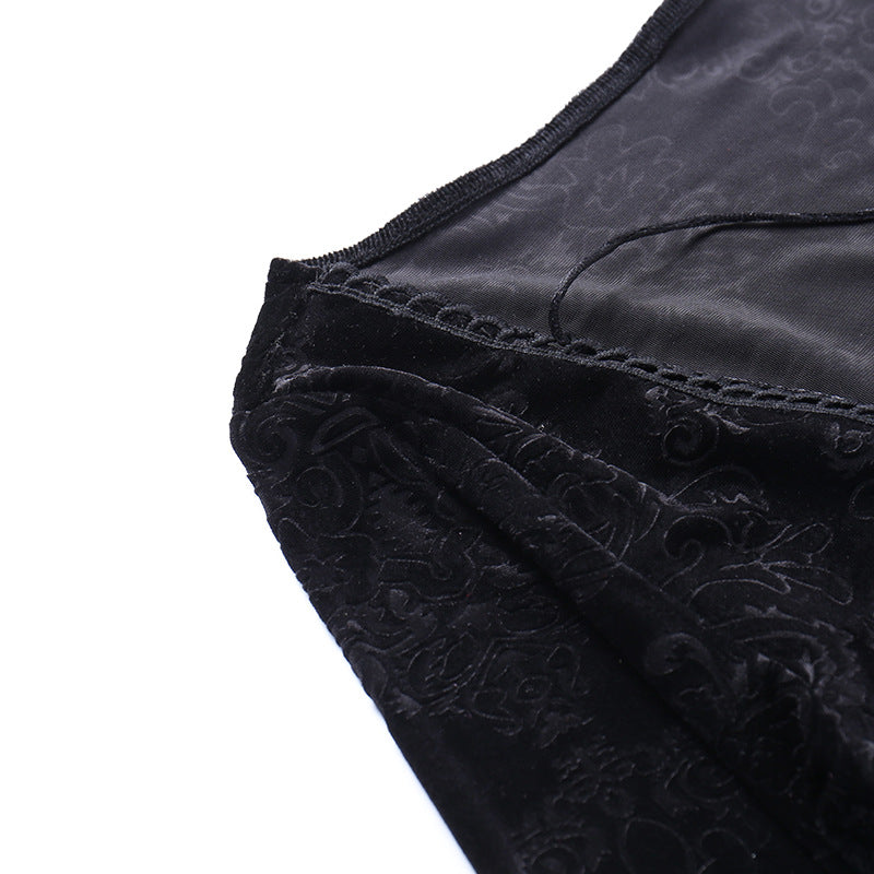 Black Gothic Style Bodycon Dress LL22007