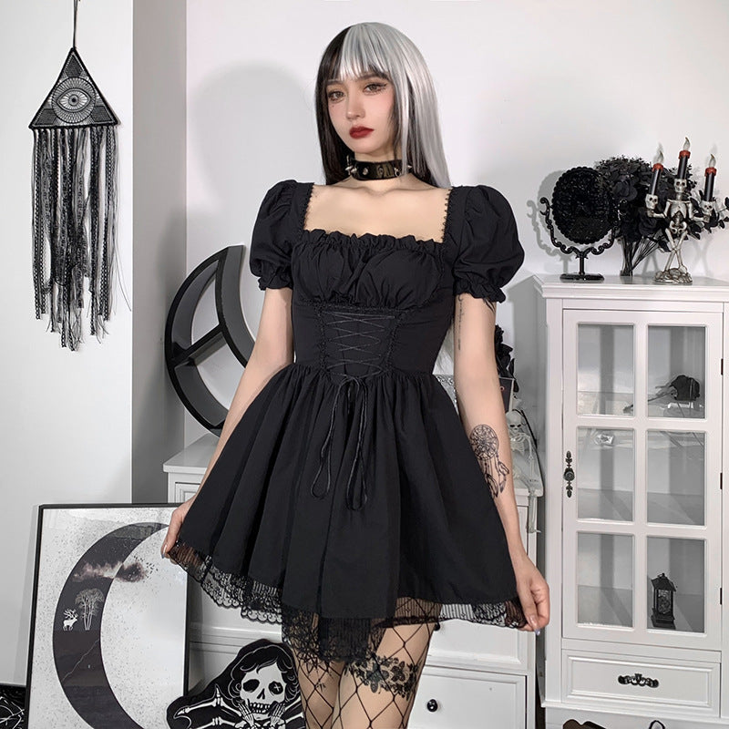 Gothic Puff Sleeve Dress CC21011