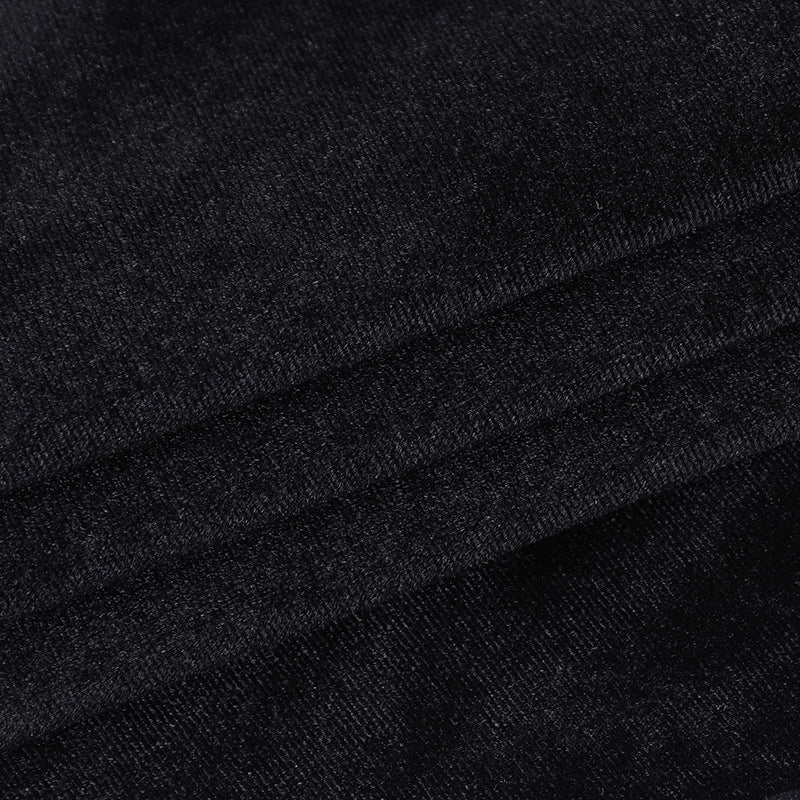 Gothic Short Sleeve Velvet Dress JY22314