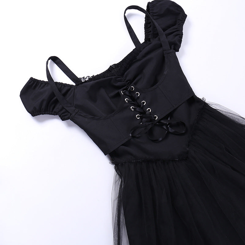 Gothic Style Short Sleeve Dress JY22503