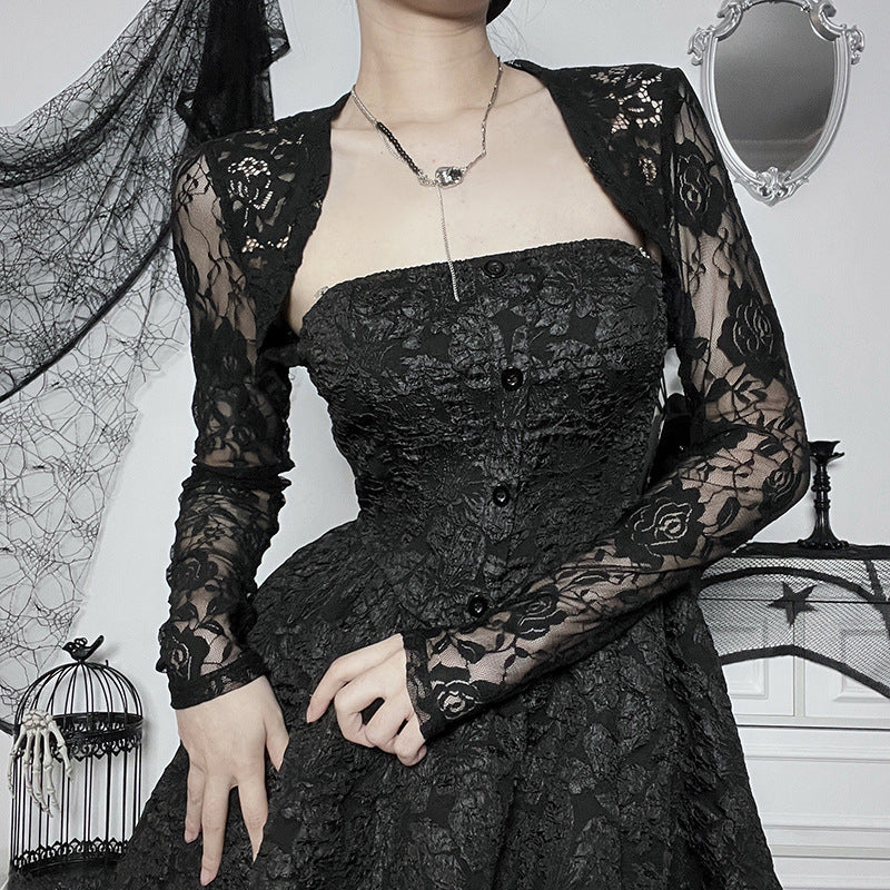 Gothic Style Black Lace Bolero GS22070