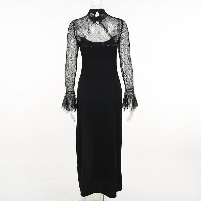 Gothic Lace Long Sleeve Dress XY22115