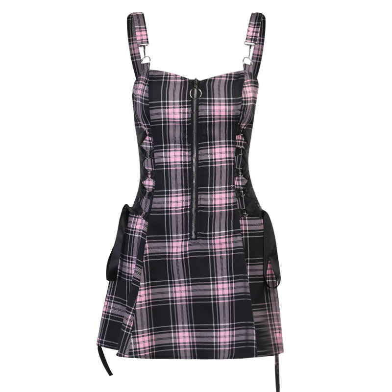 Punk Tartan Dress KH21080