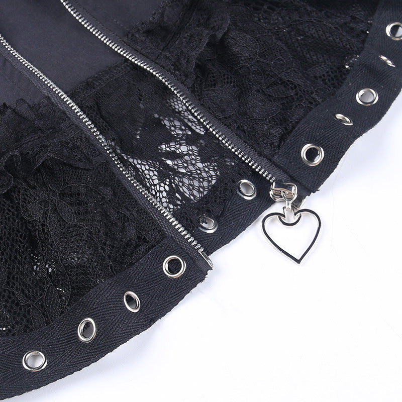 Gothic / Punk Style Frill Skirt WY23001