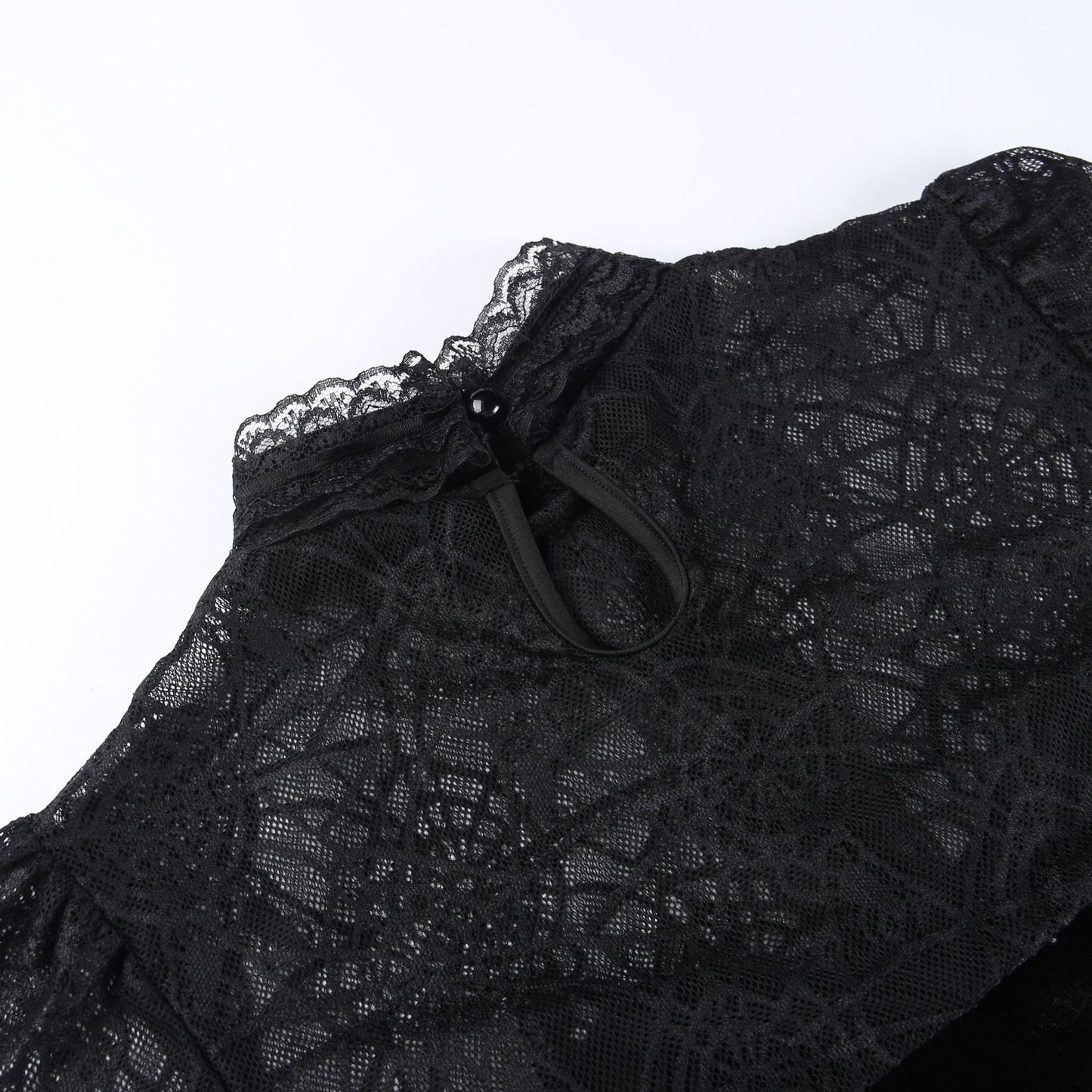 Gothic Spider Web Long Sleeve Top CF22147