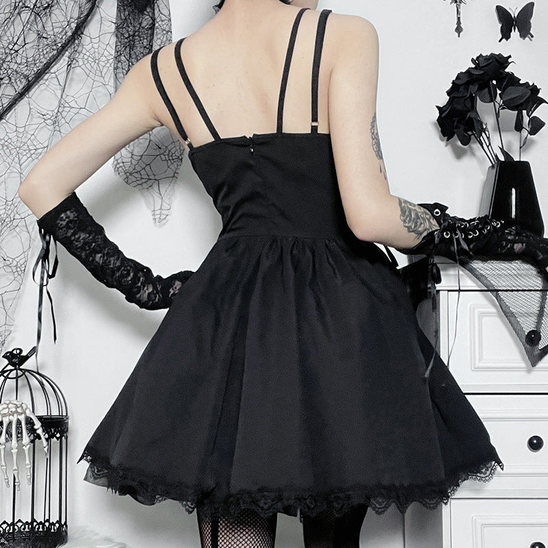 Black Gothic Lolita Corset Dress JY22542