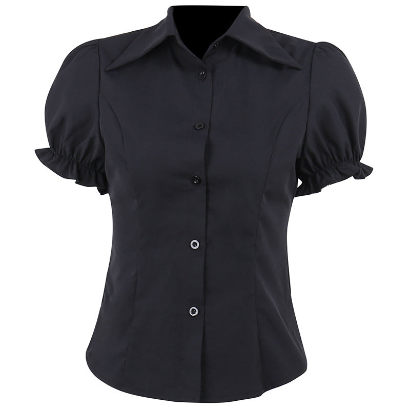Black Gothic Blouse CF23034