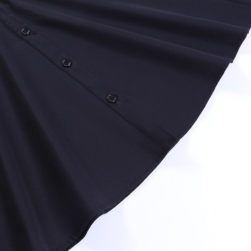 Gothic black Ruffled Dress JY23018