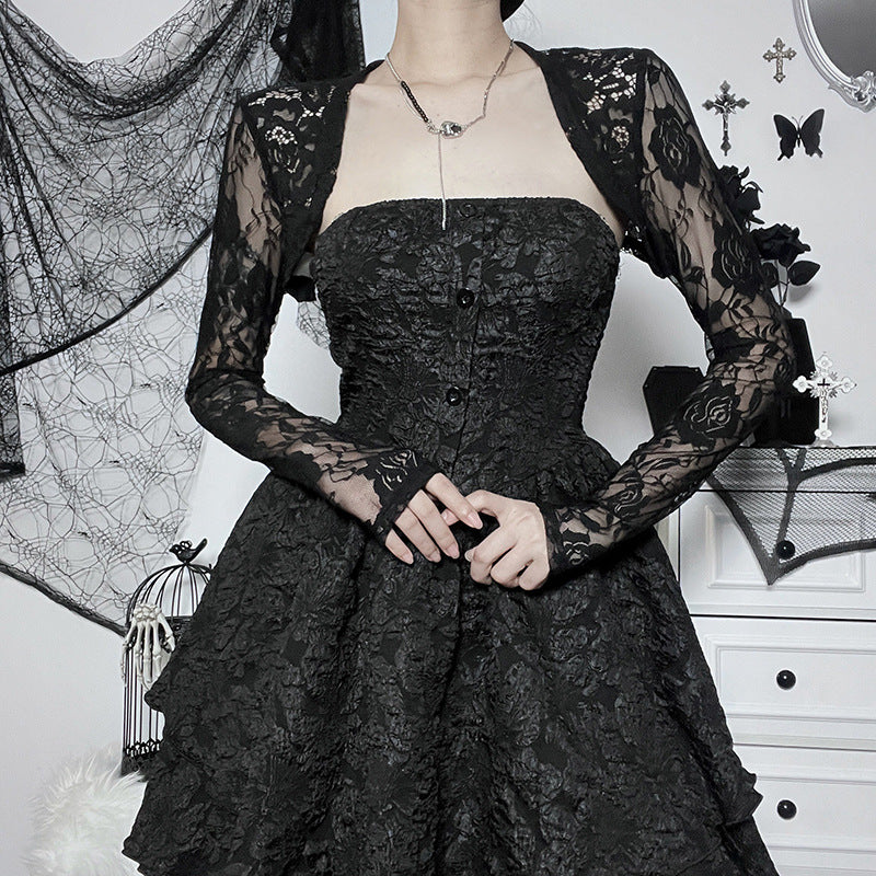 Gothic Style Black Lace Bolero GS22070