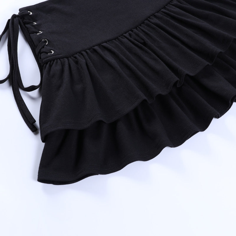 Punk Side Tie Skirt QY21034