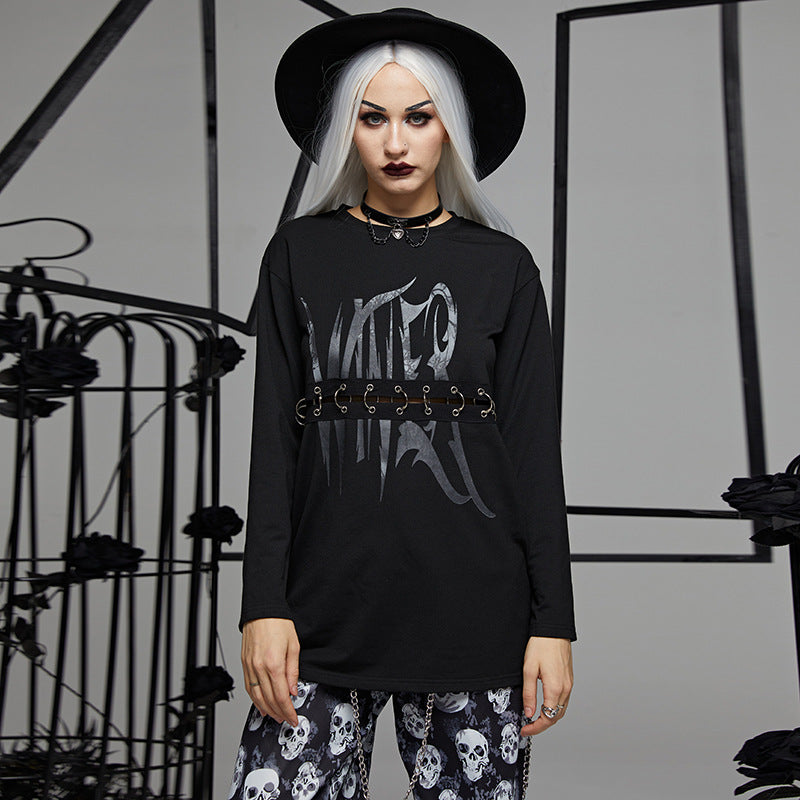 Punk Style Black Sweater CF22057