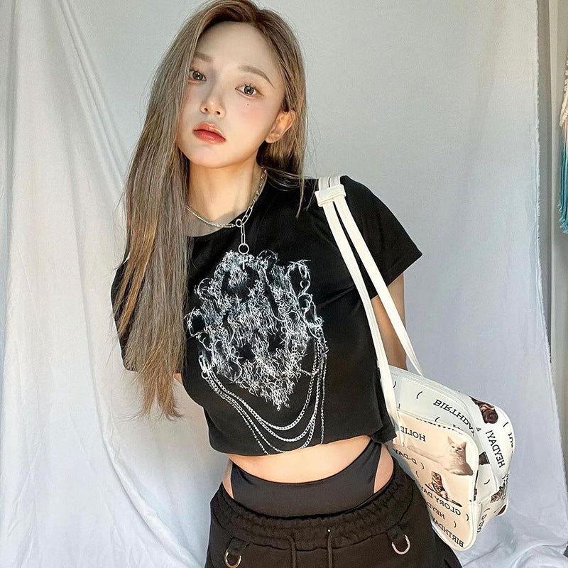 Punk Style Print Tee YJ22565