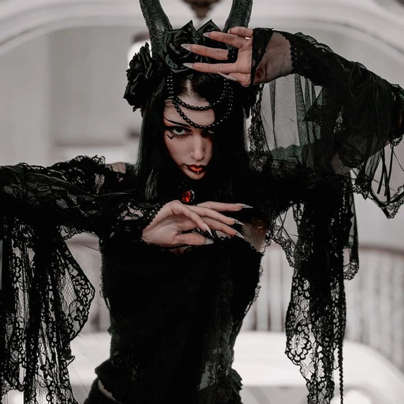 Gothic Lace Long Sleeve Bolero WY22050