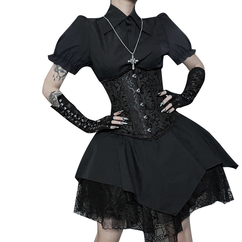 Black Gothic Skirt CF23033