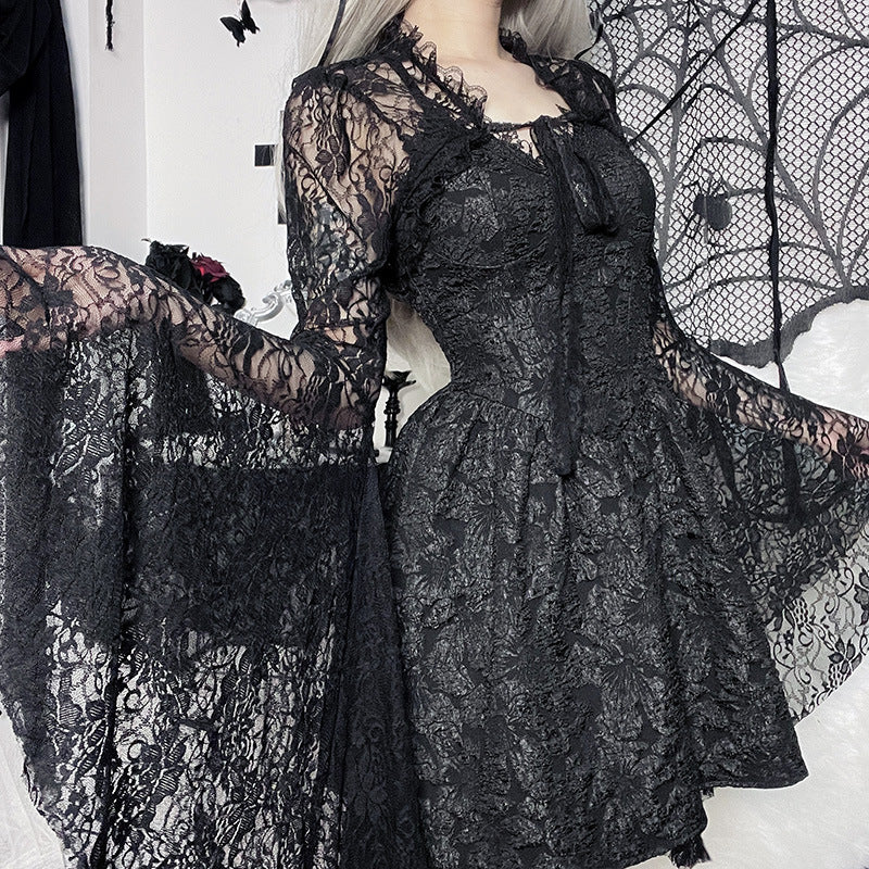 Gothic Style Black Lace Bolero XY22128
