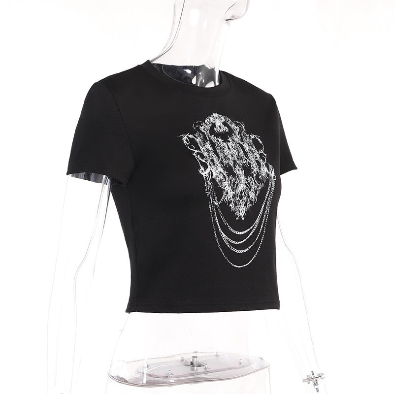 Punk Style Print Tee YJ22565