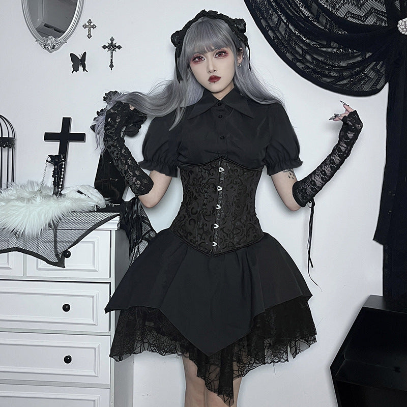 Black Gothic Skirt CF23033