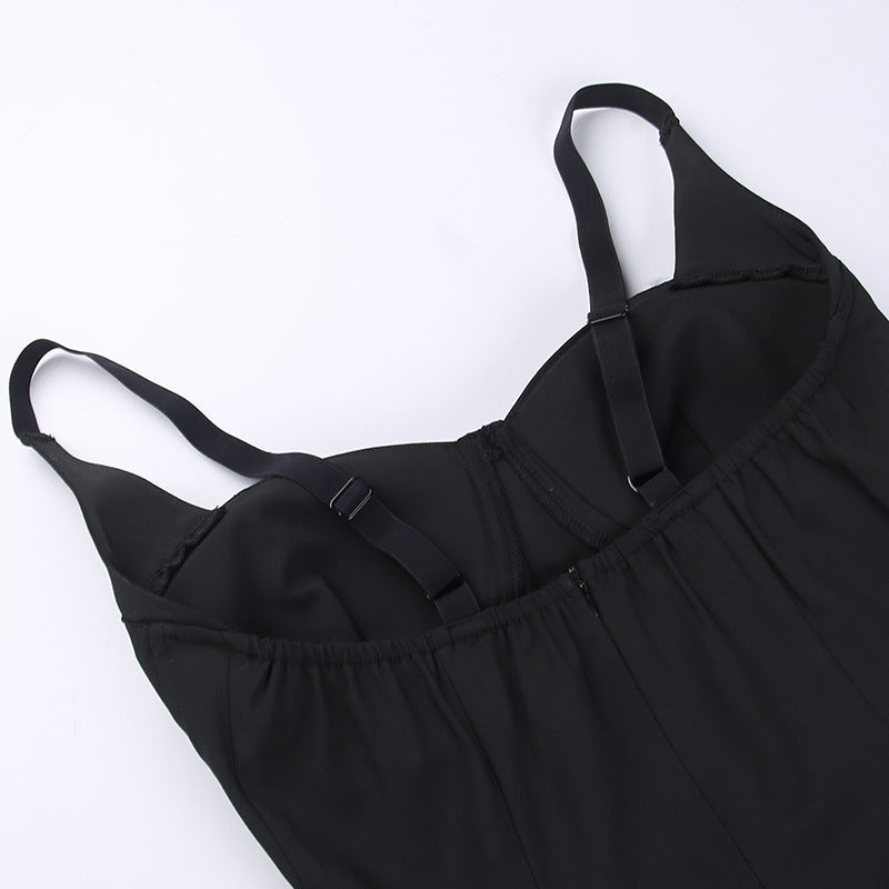 Black Strappy Dress CF23058
