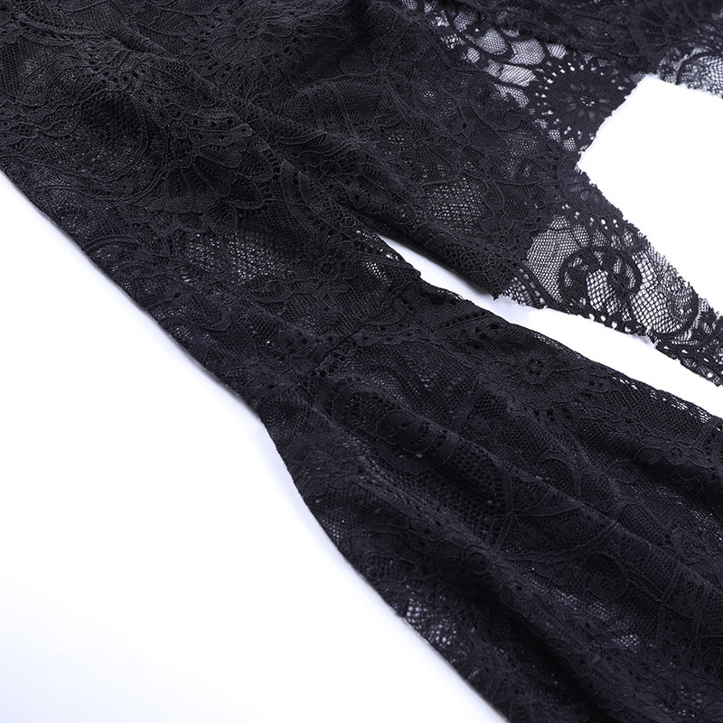 Black Lace Gothic Long Sleeve Bolero WY22038