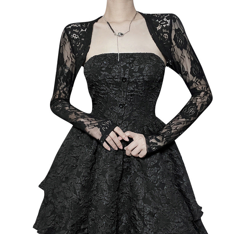 Gothic Style Black Lace Bolero GS22070