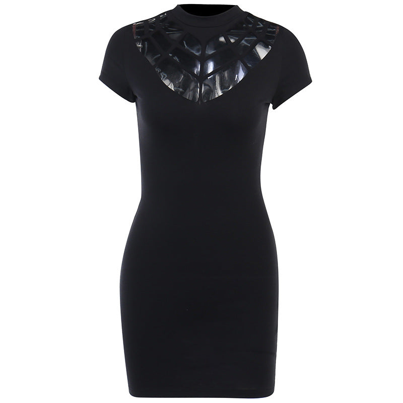 Gothic Black Bodycon Dress CF23012