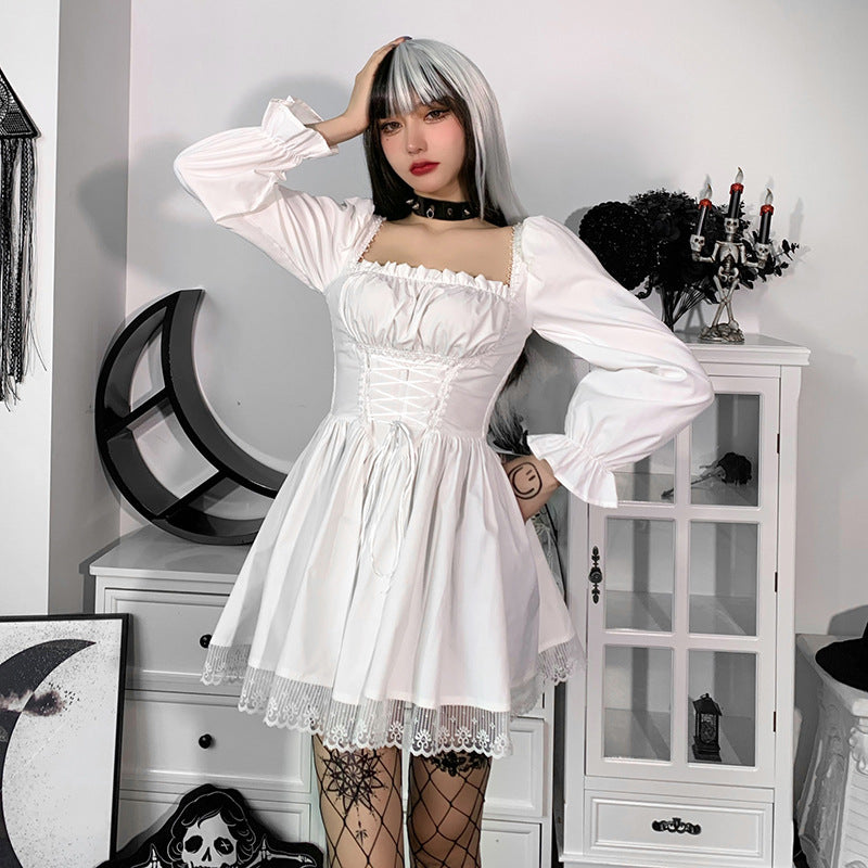 Gothic Puff Sleeve Dress CC21011