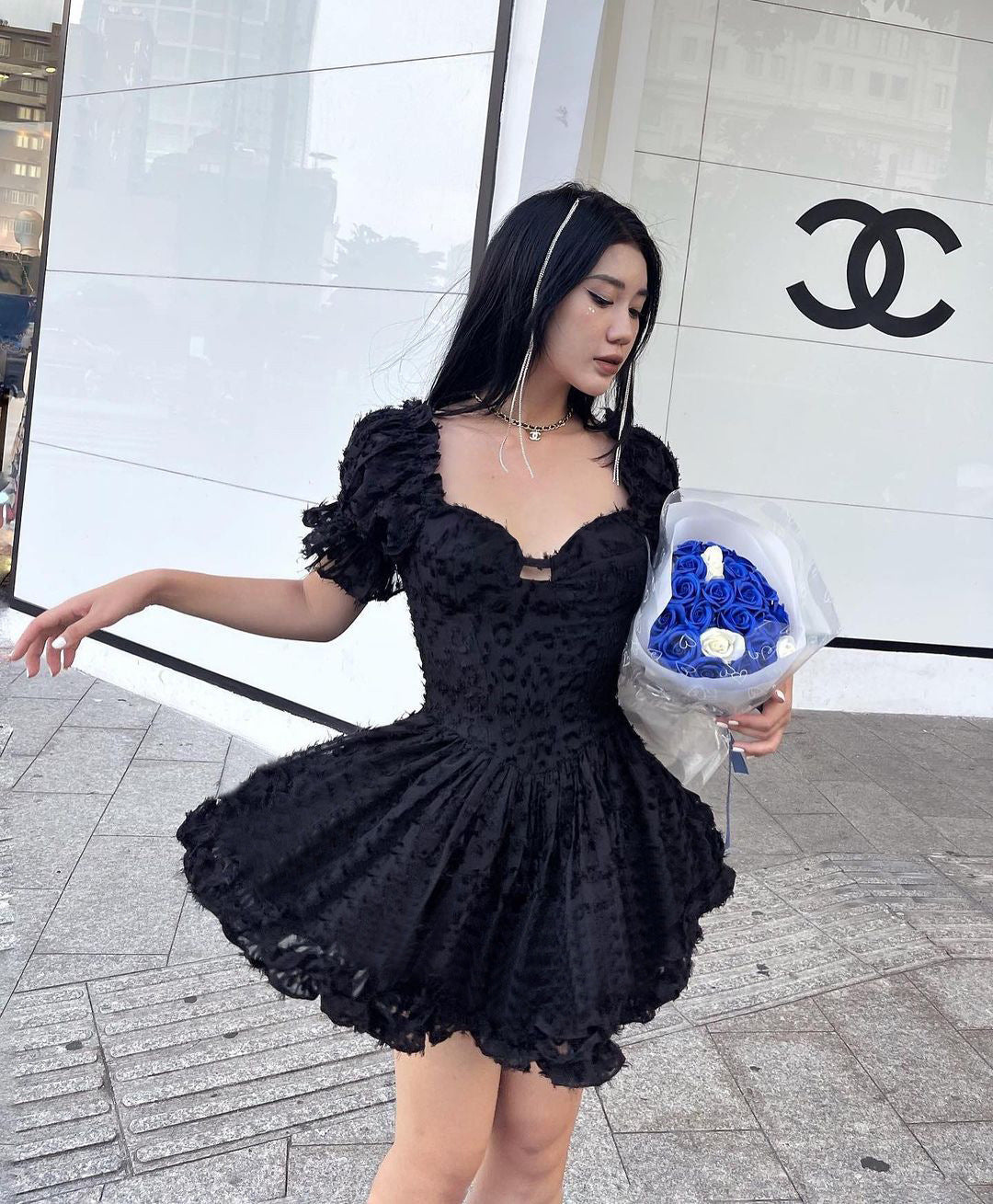 Gothic Black Dress YL23002