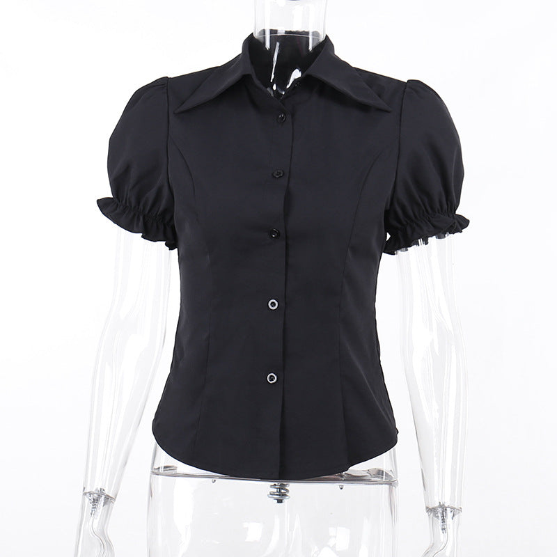 Black Gothic Blouse CF23034