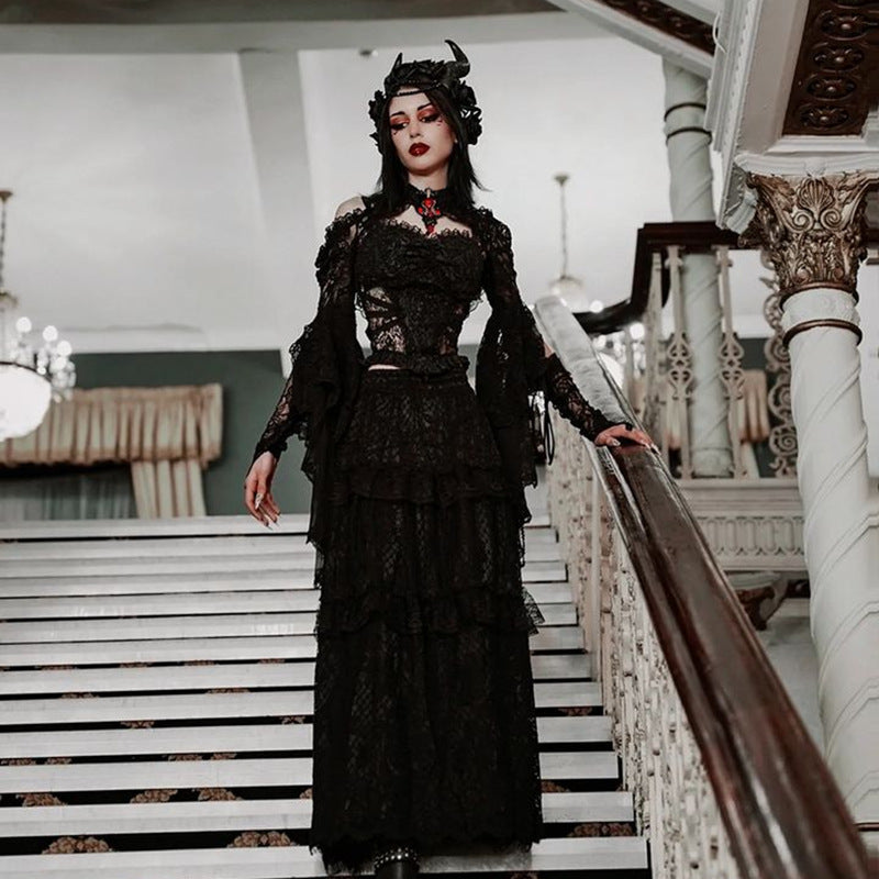Gothic Lace Long Sleeve Bolero WY22050