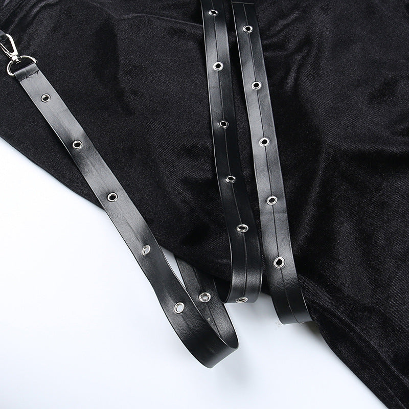 Gothic Velvet Long Skirt XY22157