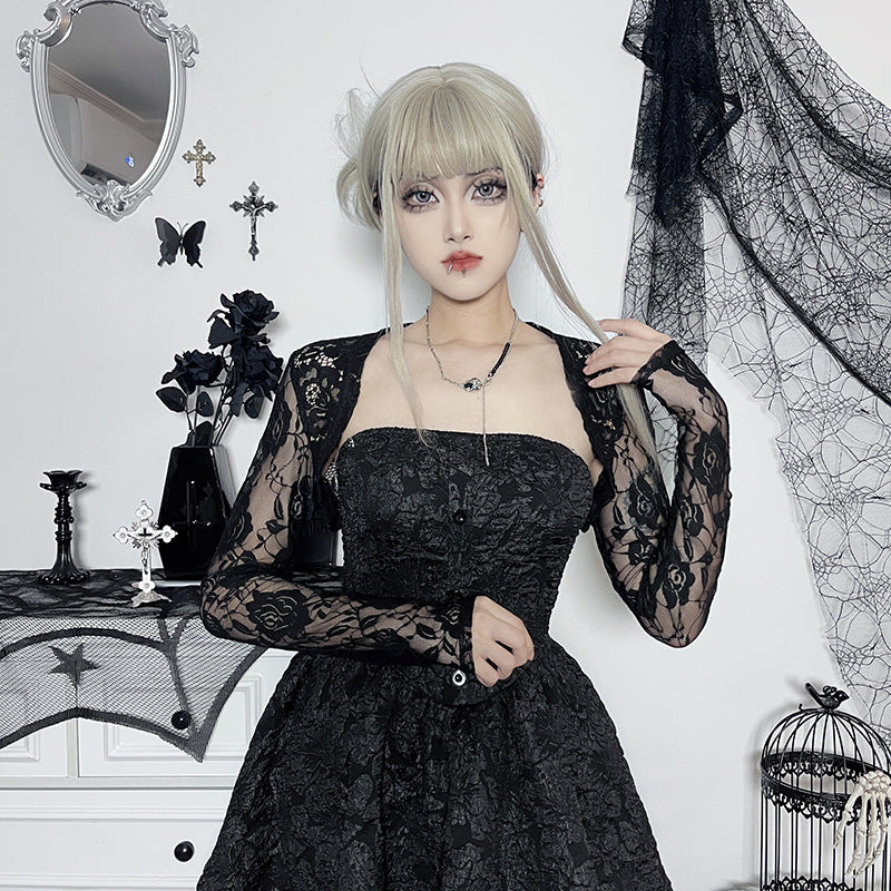 Gothic Style Black Lace Bolero GS22070